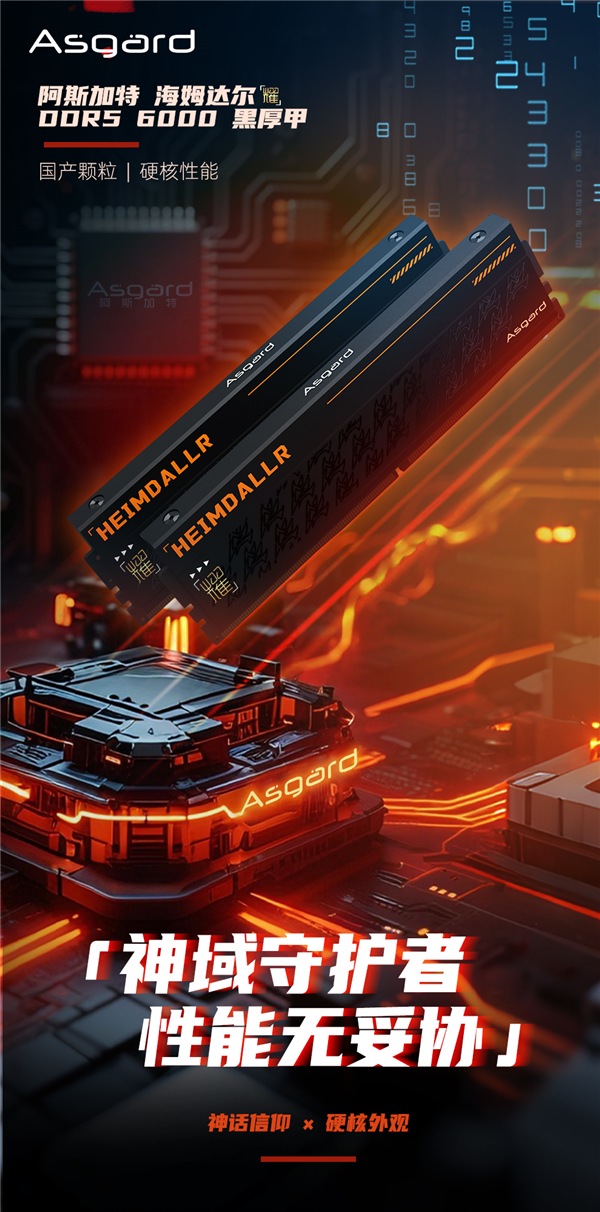 阿斯加特首款国产DDR5内存发布:32GB 6000CL36要价559元