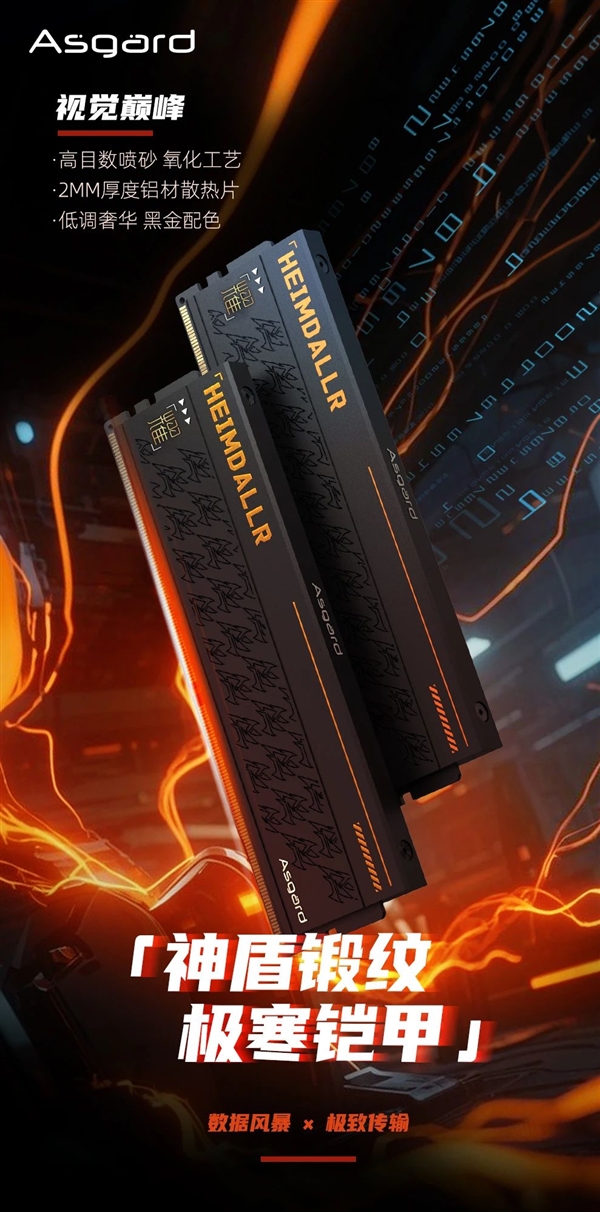 阿斯加特首款国产DDR5内存发布:32GB 6000CL36要价559元