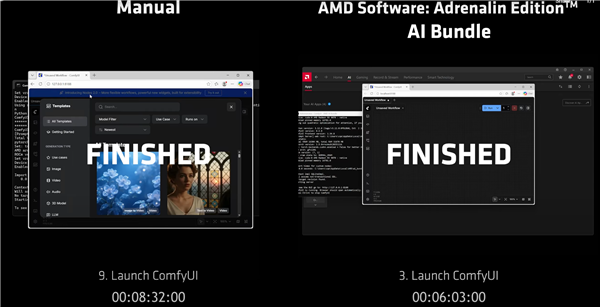 34GB大礼包AMD显卡AI生产力来了:ComfyUI等5大软件一键部署