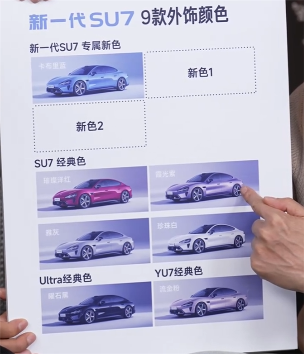 新一代小米SU7全新配色赤霞红首次揭幕网友:跑婚车绝配