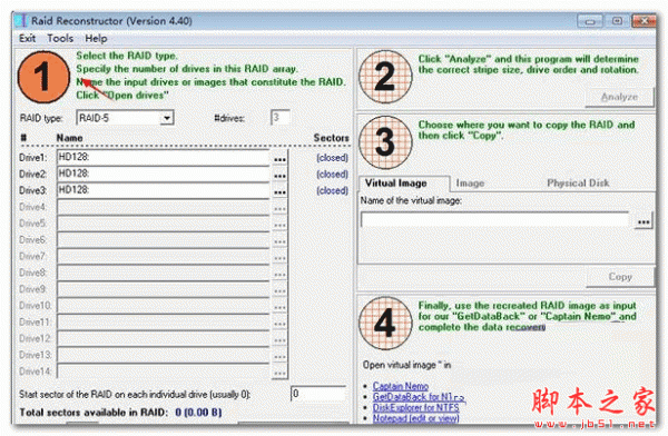 Runtime Raid Reconstructor(RAID数据恢复软件) v5.0 免费安装版